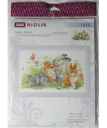 Riolis Counted Cross Stitch FUNNY RABBITS spring bunnies - £22.44 GBP