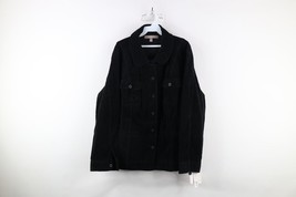 Vintage Y2K Streetwear Womens Size 2X Stretch Corduroy Full Button Jacke... - $923.82 MXN