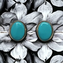 Sterling Silver 925 Turquoise Stud Earrings - £36.07 GBP