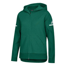 adidas Women&#39;s Dark Green/White Squad Jacket Size XS Extra Small CZ0845 - $28.50