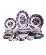 Gorgeous Handmade Artwork 58pcs Dinnerware Sets Bowls Plates Spoons Dish... - £472.62 GBP