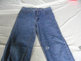 Bill Blass Straight Wide Leg Blue J EAN Wash Outdoor Casual Denim Men Pants 33X34 - £15.52 GBP