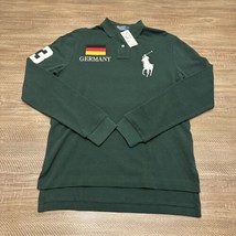 NWT POLO RALPH LAUREN BIG PONY POLO SHIRT &quot;GERMANY &amp; FLAG EDITION&quot;- Mens S - $98.99