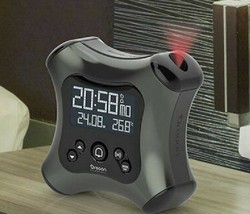 Projection Digital Radio LCD Alarm Clock Color Display with LED Temperature - £23.06 GBP