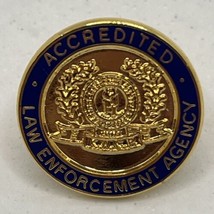 Accredited Law Enforcement Agency Police Department Enamel Lapel Hat Pin - £9.24 GBP