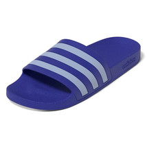 adidas Adilette Aqua Slides Sandals Mens 10 Womens 11 Blue Stripes NEW - $32.54