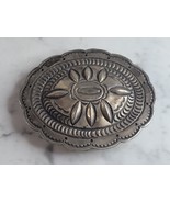 Vintage Estate Sterling Silver Southwestern Belt Buckle 58.5g E6441 - $297.00