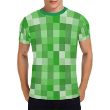Green Pixel Men&#39;s All Over Print T-shirt (USA Size) - $27.00