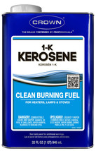 1-K KEROSENE FUEL 1 Quart Can for Clean burning lantern lamp heater stov... - £31.14 GBP