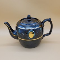 Vintage Tea Pot Made in England Brown Gold  Hand Painted 5 of 48 - $22.97