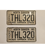 1980 North Dakota License Plates TRUCK-THL-320-Peace Garden State-Matchi... - $39.58 CAD