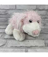 Ganz Webkinz Pink and White Dog Plush Toy Retired HM228 No Code - $10.83