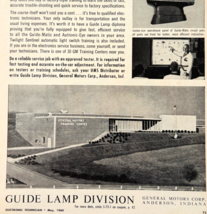 1960 General Motors Training Center Advertisement Guide Lamp Vintage DWU16D - $19.99