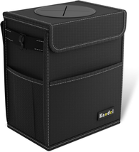 K KNODEL 2 Gallon Black Leak-Proof Waterproof Car Trash Can with Lid - $13.99