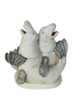 Harmony Kingdom box figurine Treasure Jest vtg Aria Amorosa Sea Lion Seal Otter - £38.75 GBP