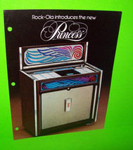 Rockola 467 &quot;New Princess&quot; Original 1977 Jukebox Promo Sales Flyer Rock Ola - £20.50 GBP
