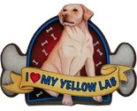 I love My Yellow Lab Artwood Fridge Magnet - $151.44 MXN