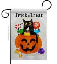 Silly Halloween Kitty Garden Flag 13 X18.5 Double-Sided House Banner - £16.09 GBP