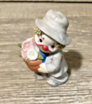 Vintage ENESCO Lil Vagabond Hobo Clown With Potted Daisies “My Best Friend” - £7.70 GBP