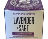 One Schmidt’s Lavender Sage Natural Deodorant Jar 2 oz Vegan New - £22.44 GBP