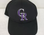 Colorado Rockies MLB OC Sports Hat Cap Solid Black / CR Logo Team Adjust... - $8.36