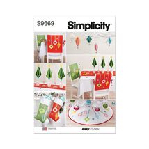 Simplicity Sewing Pattern R11659 Christmas Tree Ornaments Skirt Table Ru... - $6.14