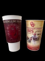 OU Oklahoma Sooners Drinking Cups 2000s 3D Adrian Peterson Antonio Perki... - £29.40 GBP