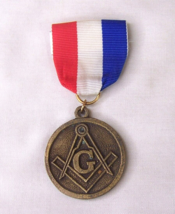 1984 VINTAGE MASONIC ENGLISH BROTHERS VISIT COURTLANDT LODGE #34 MEDAL B... - £11.86 GBP