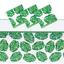 3 Pack Tropical Leaves Tablecloth For Luau, Safari Birthday Party, 54 X ... - £18.78 GBP