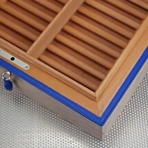 Brizard and Co Bleached Oak Wood Humidor 60 / 70 count Made in USA image 3