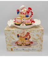 Vintage CIB Hand Painted Porcelain Snowman Chef Mini Tea Set - 5 Piece - $187.97 MXN