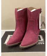 Dingo Classy N Sassy Women’s Western Boot Size 10- Fuchsia Suede ￼ - £32.07 GBP