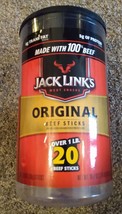 JACK LINKS ORIGINAL BEEF STICKS EMPTY CONTAINER !!! EMPTY !!! - $2.00