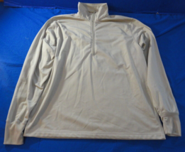 US ARMY USAF Thermal Midweight 1/4 Zip Top HEAT RETENTIVE Shirt Tan Sand... - $24.29