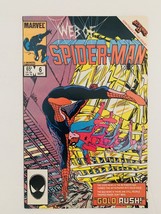 Marvel Web of Spider-Man 1985 &quot;Gold Rush!&quot; Comic Book - £19.00 GBP