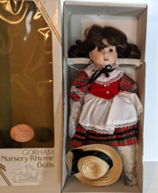 Gorham Nursery Rhyme Doll Mary Had a Little Lamb with Box Musical plays People - $14.84