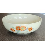 Vintage Hall&#39;s Superior ~ ORANGE POPPY ~ 8.75&quot; Dia. Bowl x 3&quot; ~ Stonewar... - $59.84