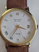 Record De Luxe Watch Longines Vintage Swiss  1980s Gold Plated 33mm Case - $4,898.33 MXN Record De Luxe Watch Longines Vintage Swiss  1980s Gold Plated 33mm Case - $4,898.33 MXN