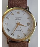Record De Luxe Watch Longines Vintage Swiss  1980s Gold Plated 33mm Case - $4,898.33 MXN Record De Luxe Watch Longines Vintage Swiss  1980s Gold Plated 33mm Case - $4,898.33 MXN