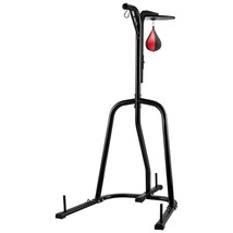 2 in 1 Heavy Duty Punching Bag Frame Boxing Punching Fitness Stand Steel - £205.00 GBP