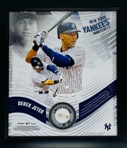 DEREK JETER NY Yankees Framed 15&quot; x 17&quot; Game Used Baseball Collage LE 50/50 - $195.00