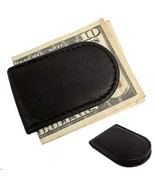 Genuine Leather Magnetic Money Clip Brown Thin Slim Holder Money Card Id... - £17.42 GBP