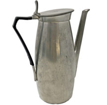 Danish Modern Pewter Tea Coffee Pot Handcrafted Royal Holland KMD Tiel  VTG MCM - £27.96 GBP