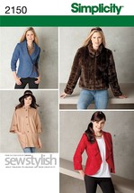 Simplicity Sewstylish Pattern 2150 Misses Jackets, Size 14-16-18-20-22 - $88.74 MXN