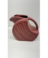 Alamo Pottery Pitcher Cranberry Red 760 Vintage MCM Art Deco San Antonio TX - $24.36