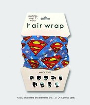 Superman Supergirl 19825 Logo Hair Wrap Neck Gaiter Face Mask Bandanna - $15.83