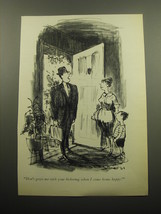 1960 Cartoon by Charles Saxon - Don&#39;t greet me with your bickering - £11.98 GBP