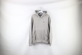 Vtg Nike Mens Small Distressed Travis Scott Mini Swoosh Hoodie Sweatshirt Gray - £74.00 GBP