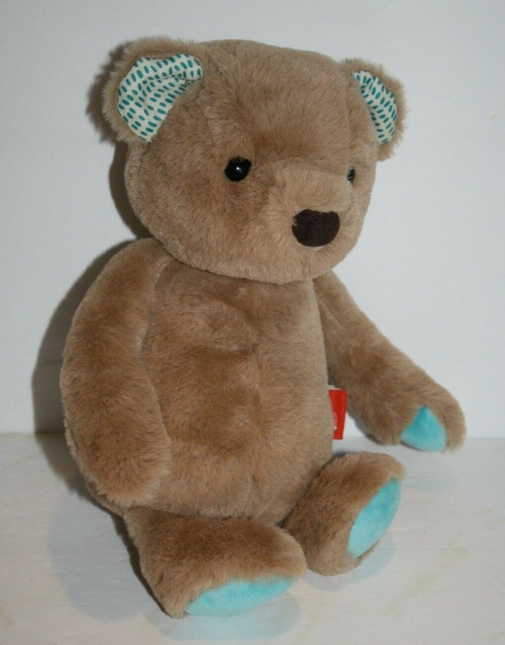 Battat B Softies Blue Paws Teddy Bear Plush 12" Happyhues Cara Mellow Bear Soft - $11.65