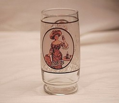 Old Vintage 1970&#39;s Victorian Lady Gibson Girl Pepsi Cola Soda Drinking Glass Ad - £10.11 GBP